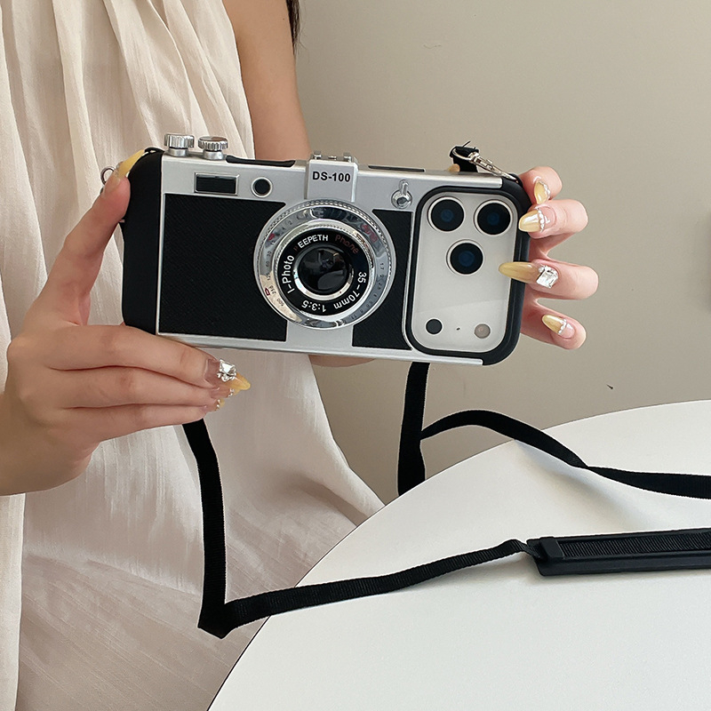 Phone Cases That Cover The Camera - Emily in Paris Vintage Kamera Tasarımlı