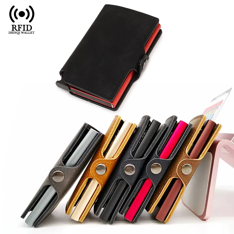 Card Holder Slim Case - İnce Kartlık Erkek Cüzdanı Metal RFID