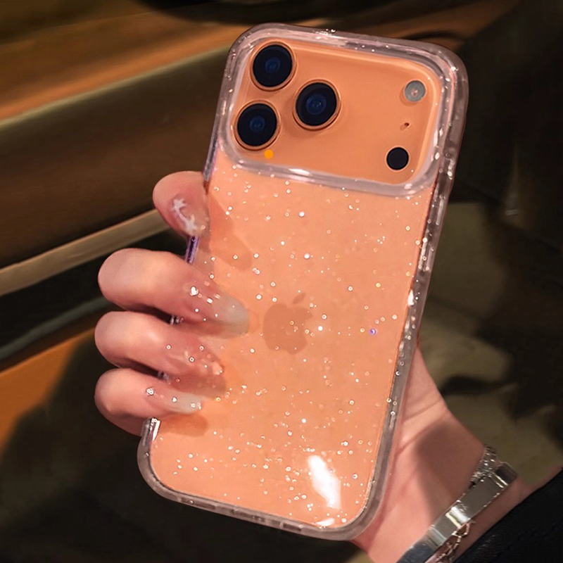 Phone Cases Pinterest - Lüks Moda Bling Simli Şeffaf Telefon