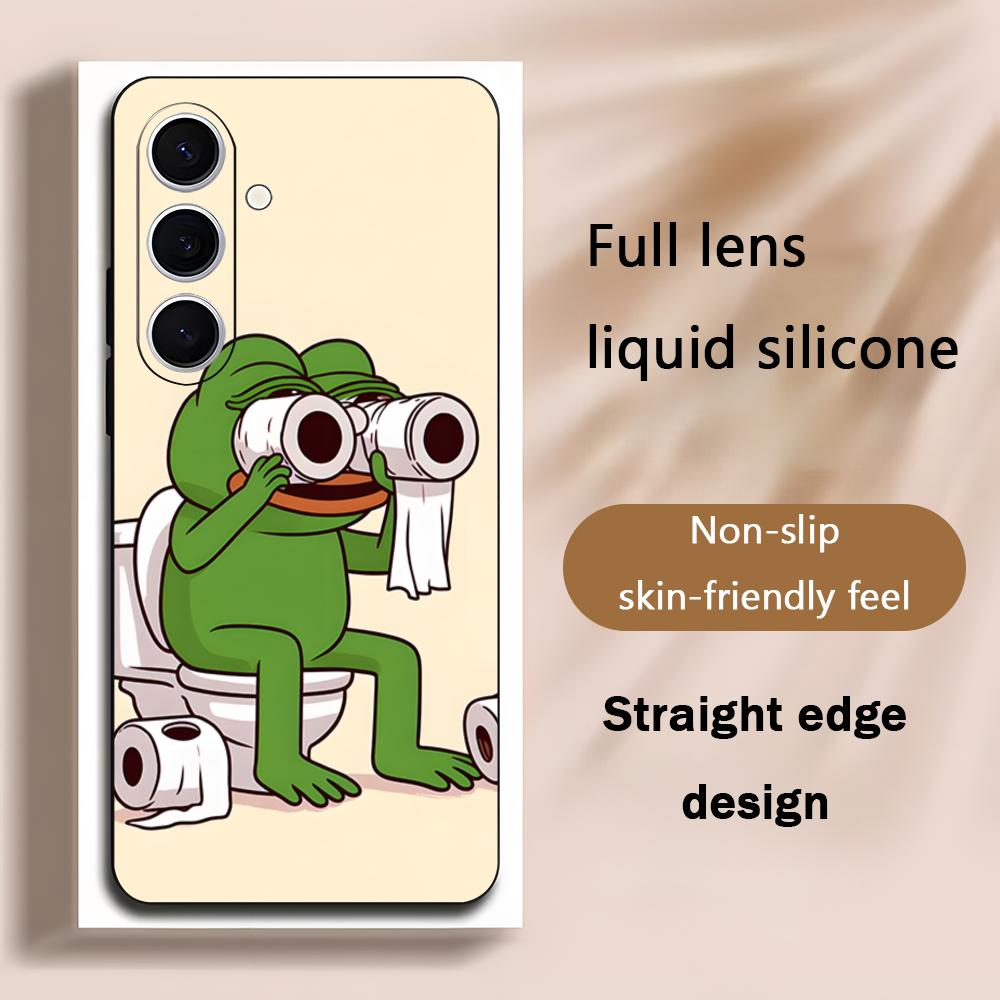 Phone Cases Galaxy S24 - Üzgün Pepe kurbağası Çizimli Havalı Telefon