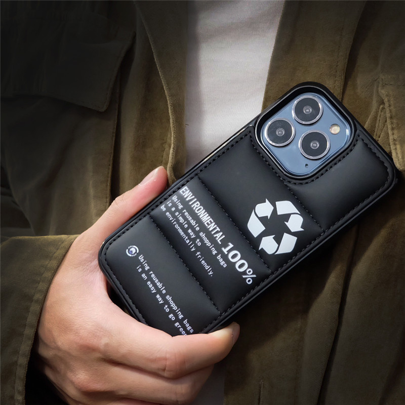 Phone Cases Recycling - Yaratıcı Aşağı Ceket Geri Dönüşüm Logo
