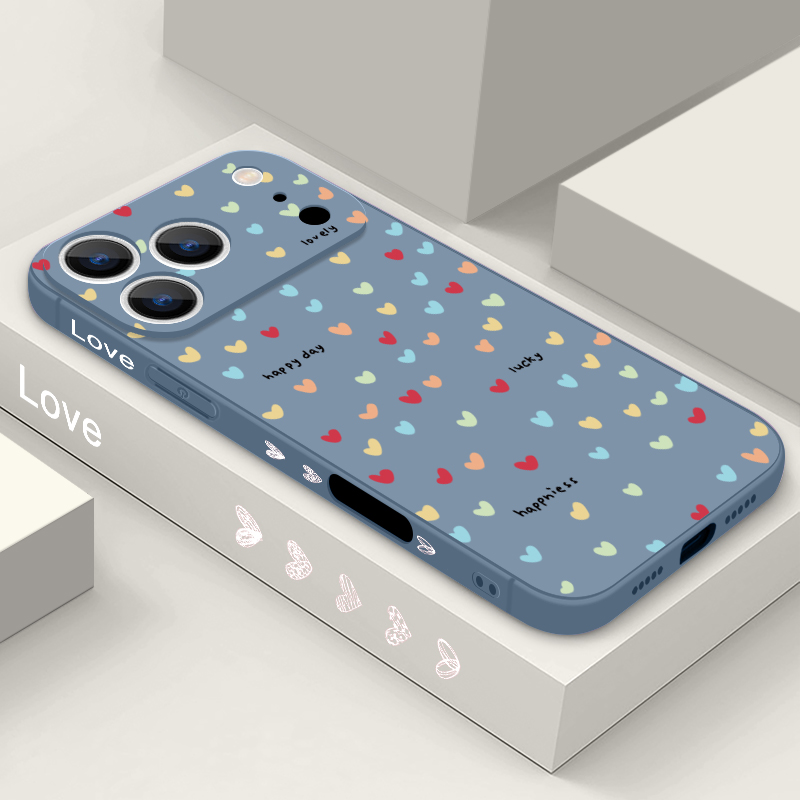 Phone Cases Durable - Küçük Kalpler Desenli Telefon Kılıfı iPhone