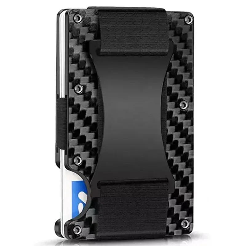Card Holder Slim Case - RFID Kartvizitlik Karbon Fiber Kartlık Cüzdan