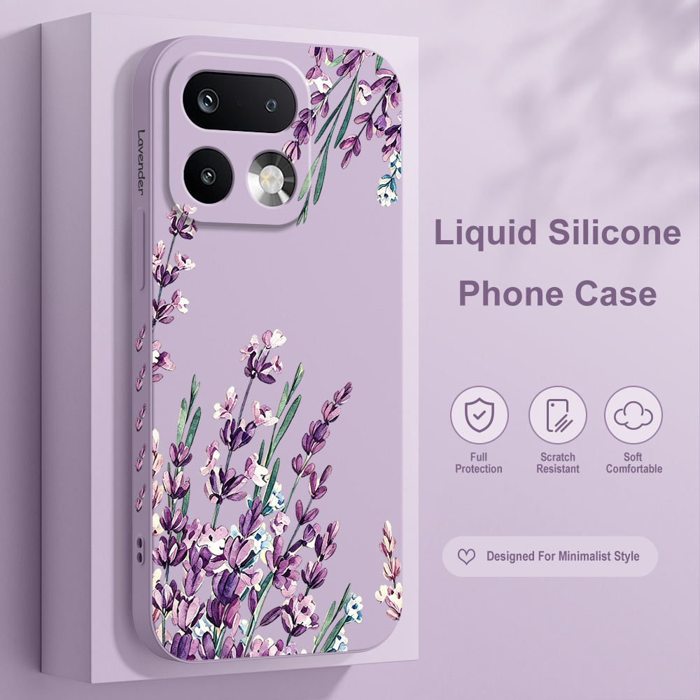 Phone Cases Realme - Lavanta Desenli Telefon Kılıfı Oppo Realme