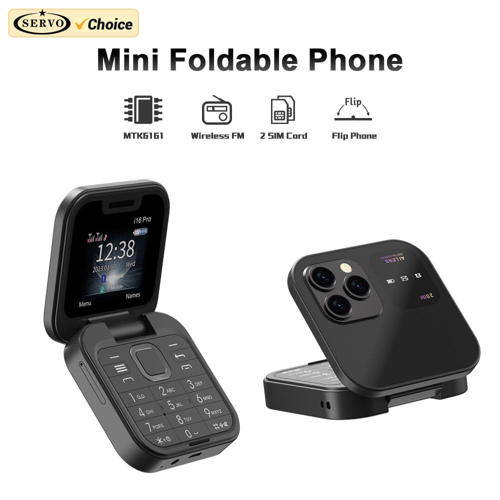 Phone Cases Verizon - SERVO i16Pro Küçük Katlanabilir Cep Telefonu
