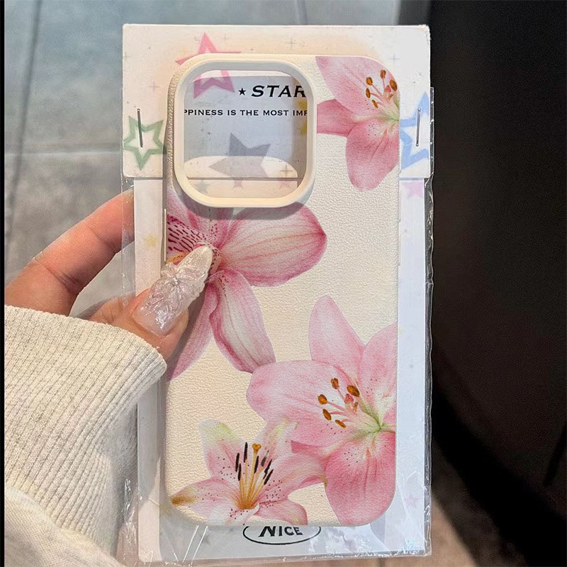 Phone Cases Galaxy S24 - Pembe Zambak Lichee Desenli Telefon Kılıfı