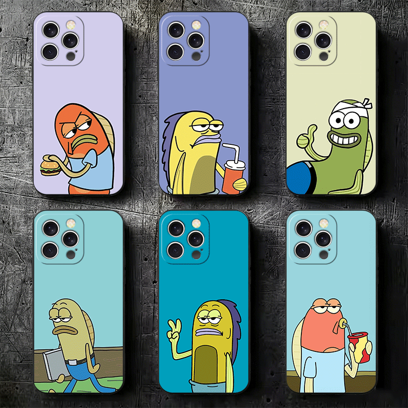 Phone Cases Ugly - Komik Çizgi Film Çirkin Balık Yumuşak