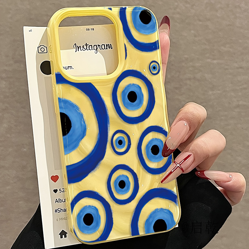 Retro Mavi Göz Tasarımlı TPU T - Phone Cases Blue incelemesi ve fiyatı