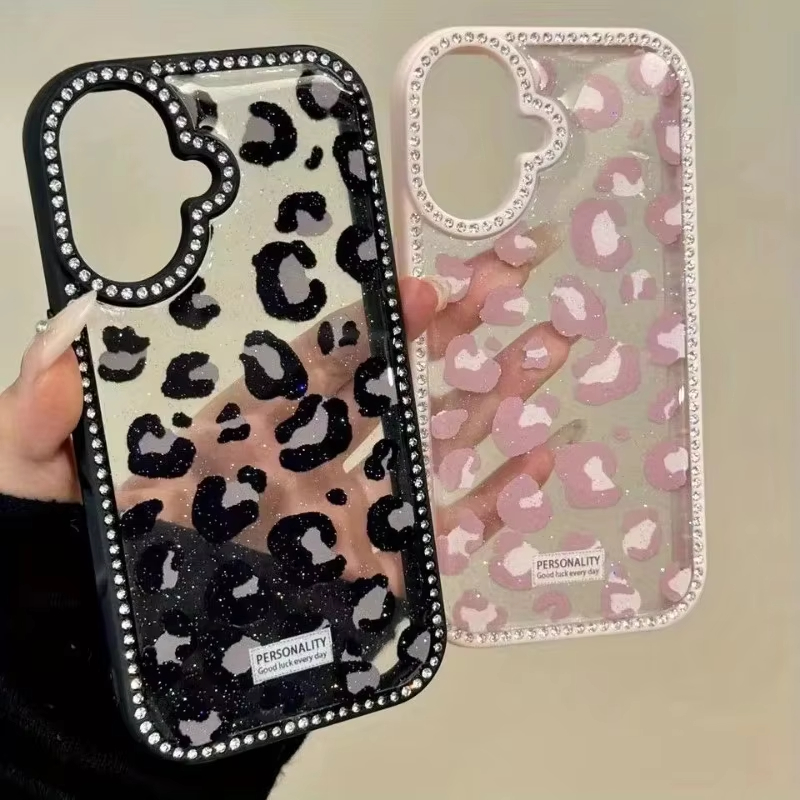 Pembe Siyah Leopar Baskı Elmas - Phone Cases Pinterest incelemesi ve fiyatı