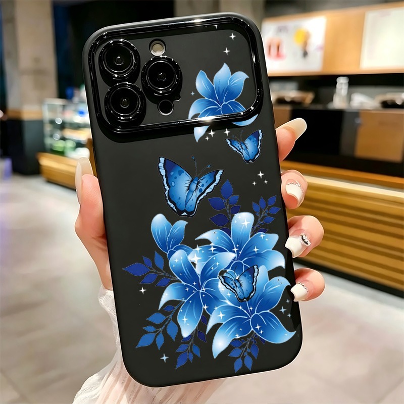 Mavi Kelebek Çiçek Desenli Tel - Phone Cases Blue incelemesi ve fiyatı
