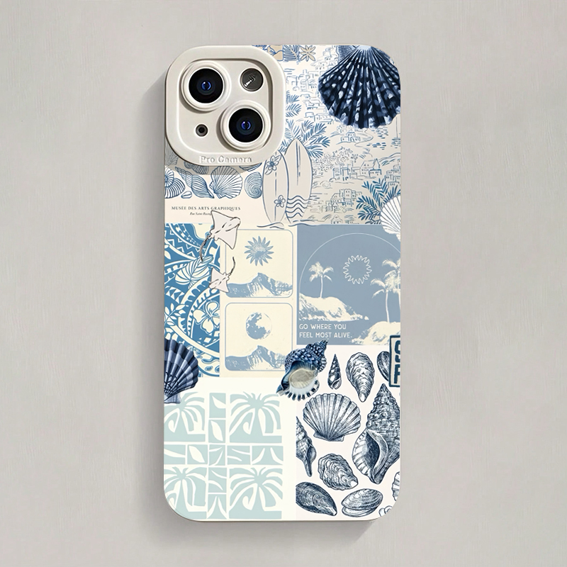 Okyanus Temalı Deniz Kabuğu ve - Phone Cases Blue incelemesi ve fiyatı