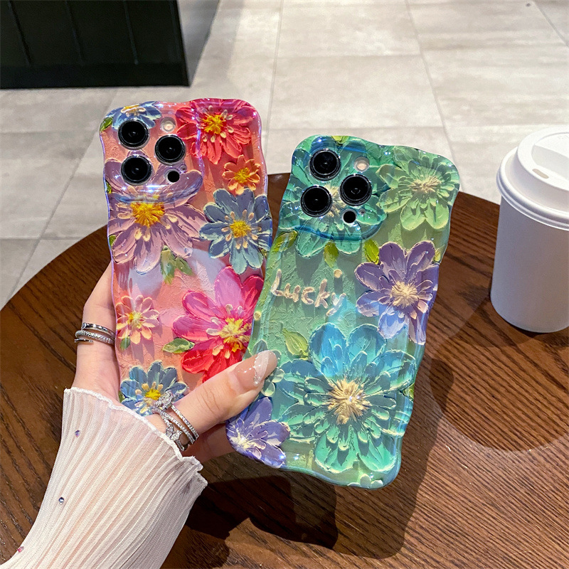 Retro Mavi Işıklı Yağlı Boya Ç - Phone Cases Blue incelemesi ve fiyatı