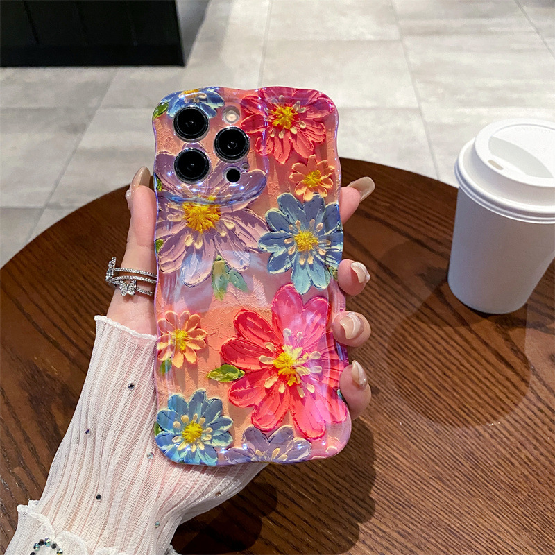 Retro Mavi Işıklı Yağlı Boya Ç - Phone Cases Blue incelemesi ve fiyatı