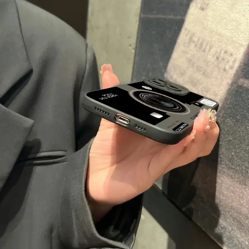 Vintage Kamera Desenli Silikon - Phone Cases That Cover The Camera incelemesi ve fiyatı