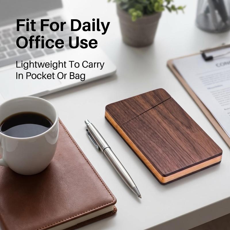 Taşınabilir Ahşap Kartvizitlik - Card Holder Slim Case incelemesi ve fiyatı