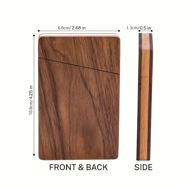 Taşınabilir Ahşap Kartvizitlik - Card Holder Slim Case incelemesi ve fiyatı